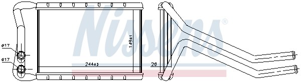 1X Nissens 707073 WäRmetauscher Innenraumheizung FüR Hyundai-image