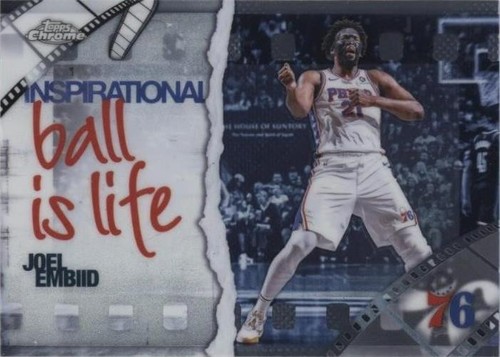 【NBAカード】Joel Embiid エンビード サイン2枚セット Joel Embiid 2025-26 Topps Chrome Inspirational BALL IS LIFE #IP-10
