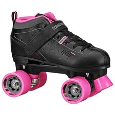 Roller Derby STR Seven Women's Quad Roller Speed Skates Black/Pink 7