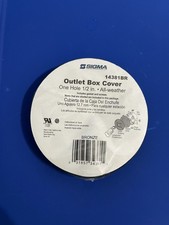 Sigma Electric 14381BR Bronze Outlet Box Cover All Weather One Hole 1/2 In
