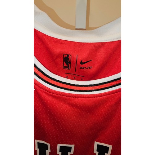 NBA NIKE DRY FIT JERSEY SIZE SMALL REPLICA BULLS WHITE - Picture 2 of 5
