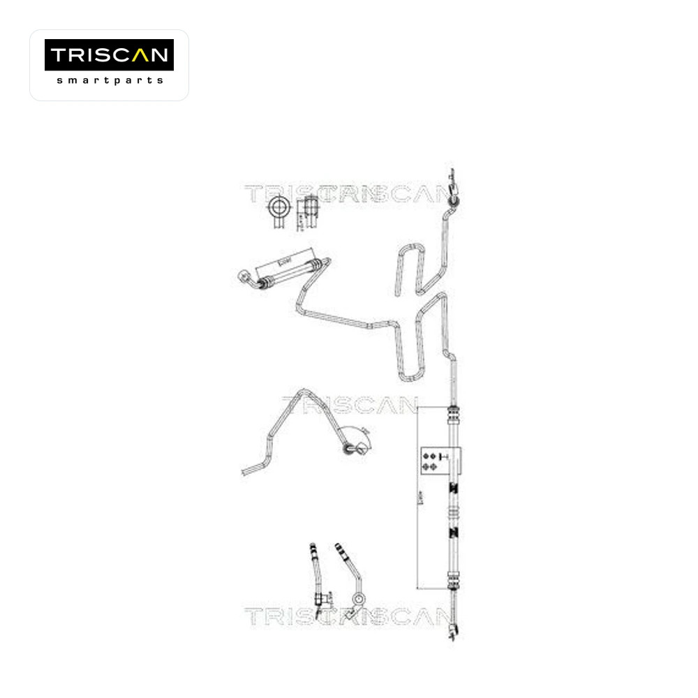 Tuyau hydraulique, direction TRISCAN