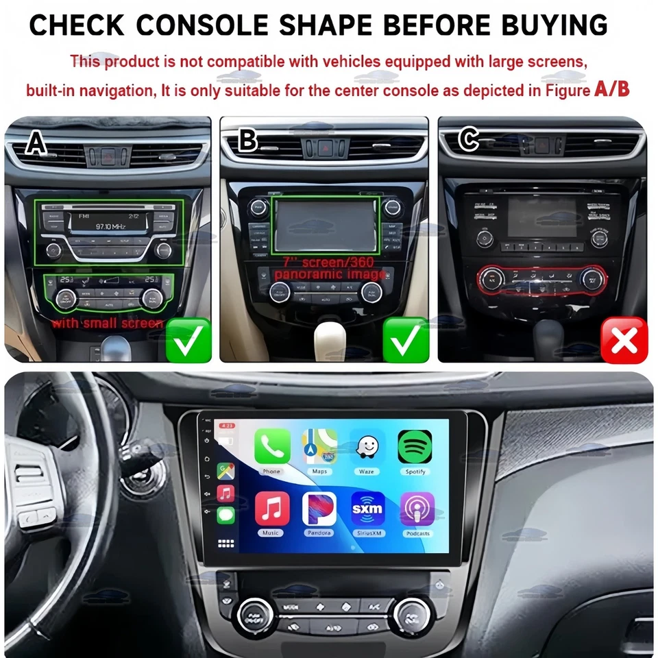 64G Android15 GPS FM Carplay Car Radio Stereo For Nissan X-Trail T32 Qashqai J11 - Image 3 of 4