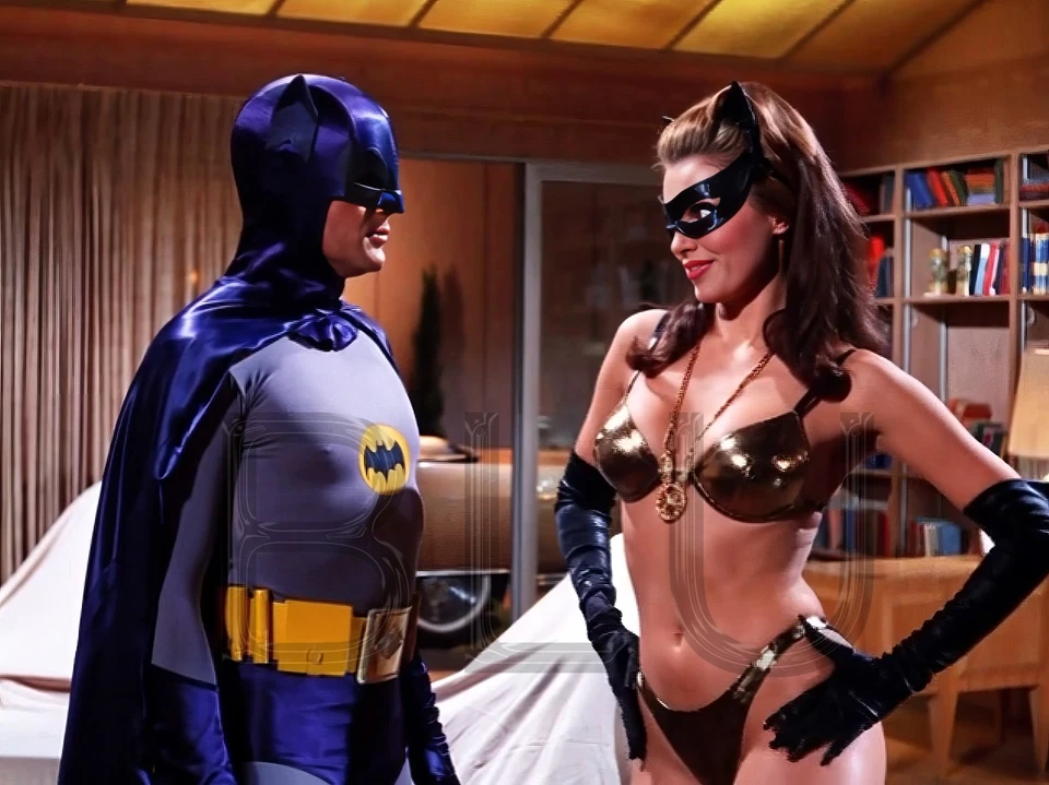Batman and Catwoman Julie Newmar 14 x 11" Photo Print