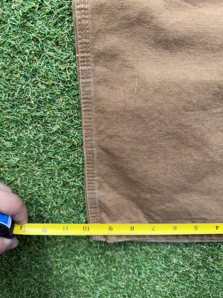 Винтажные мужские брюки Carhartt 30x32 B01 BRN Duck Double Knee Dungaree Fit коричневые - Изображение 4 из 4