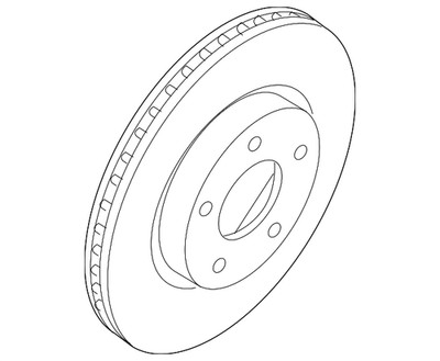 Genuine Nissan Rotor Disc Brake Front D0206-3TA0YNW