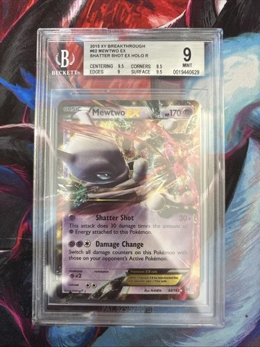 Pokemon XY BREAKTHROUGH MEWTWO EX 62/162 BGS 9 MINT