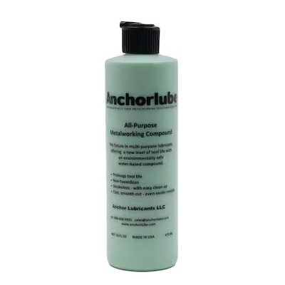 Anchorlube 3116 Cutting Fluid, Anchorlube, 16 Fl Oz, Bottle, Green