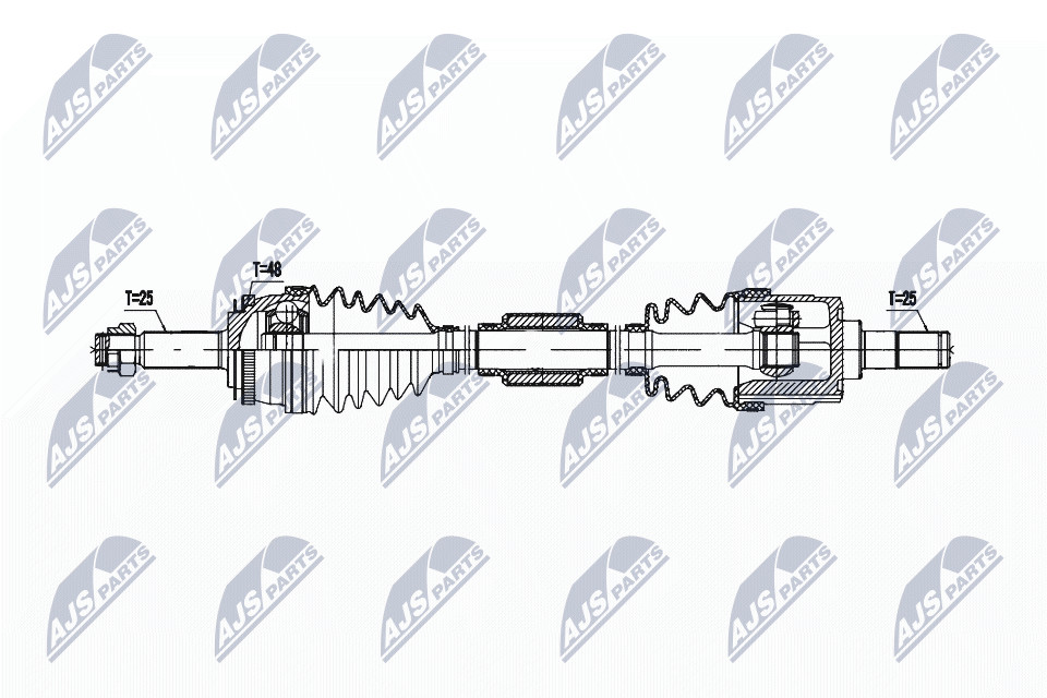 N.T.Y. NPW-KA-382.NTY Drive Shaft for KIA