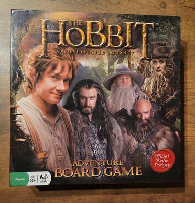 The Hobbit An Unexpected Journey Adventure Board Game Open but Unused