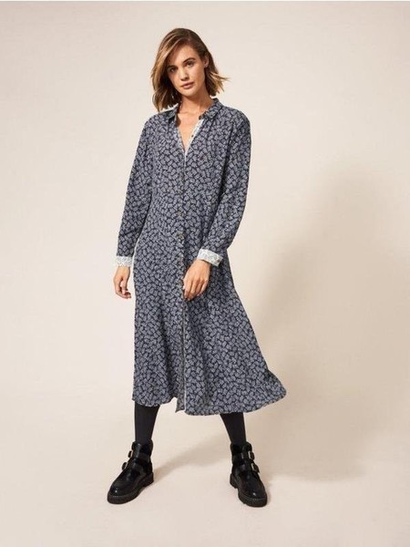 Women White Stuff Dress Black Viscose XL