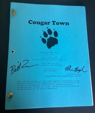 Original COUGAR TOWN Shooting Script Hand Signed by Bill Lawrence Kevin Biegel