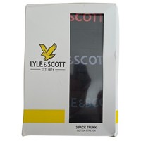 Lyle&Scott Boxershorts 3Er Pack Herren Gr XL Unterhosen Schwarz Logobund NEU