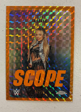 2026 Topps Chrome WWE Liv Morgan Scope Orange Geometric #22/25 Card