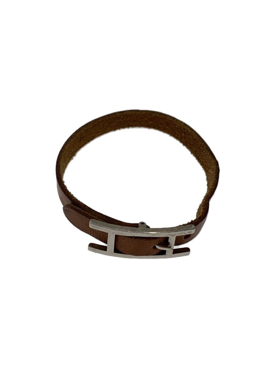 Hermes B-Api Leather Bracelet for Women in Beige 2721