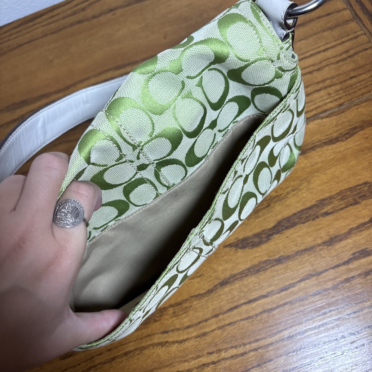 バッグ Coach Signature Soho Bag Light Green Y2K Coach MINI Lime Green Signature Soho Shoulder Bag | eBay