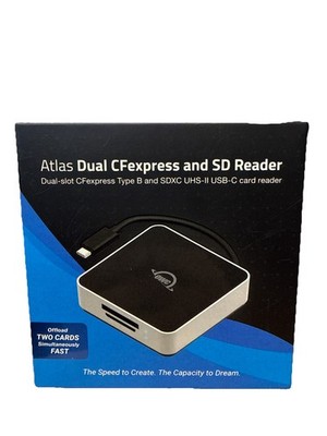 OWC Atlas Dual CFexpress + SD Card Card Reader, Kartenleser, aluminium