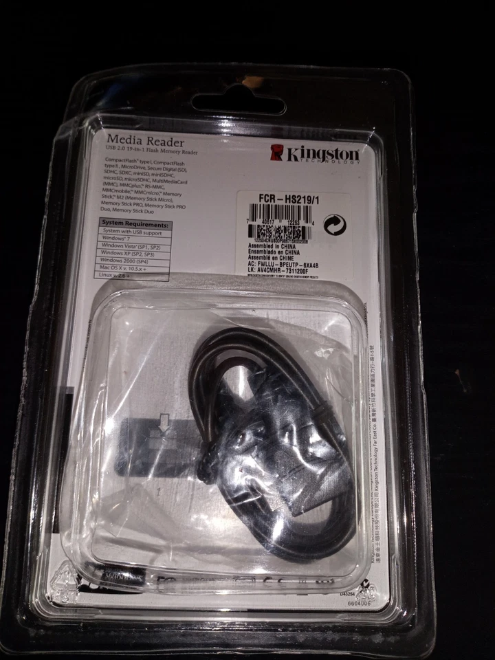 SEALED Kingston Technology FCR-HS219/1 USB2.0 Flash Memory Card Media Reader - Image 4 of 4