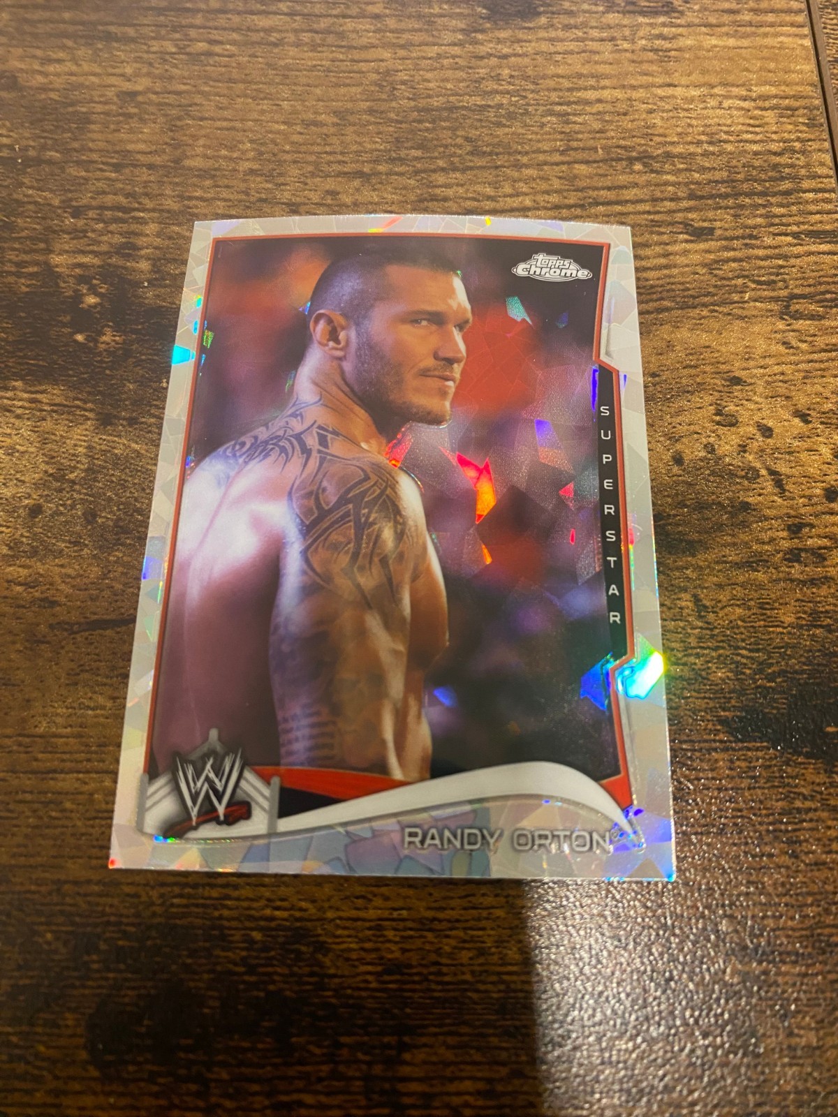 2014 Topps Chrome WWE Atomic Refractor Randy Orton #38