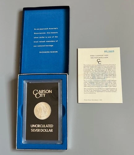 1880-CC Carson City Morgan Silver Dollar GSA Hoard Brilliant Uncirculated NICE