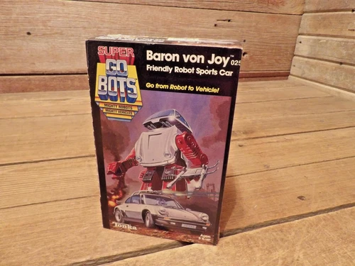 Vintage 1980's Super Gobots Baron Von Joy Friendly Robot Sports Car Tonka