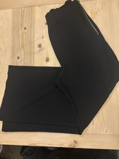 Coast Women’s Black Wide Leg Evening Trousers With Side Split Size 16