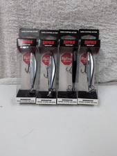 Lot Of 4 Silver  Color Rapala Ripstop Minnow Suspending RPS-9 RPS09 (726)
