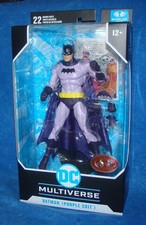 McFarlane PURPLE SUIT Batman Red Platinum Edition Figure Rainbow Collection DC