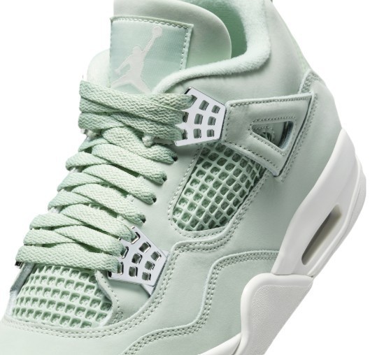 Nike Air Jordan 4 – Unisex Basketball Shoes Seafoam Silver Sail