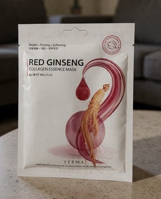 Pack 0f 8 - Red Ginseng  Essence Mask, By Yerma, Korean, Made In Korea