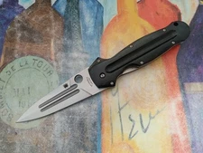 Spyderco EuroEdge, Satin CPM-S30V Plain Blade, Black G-10 Handle, NOS