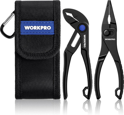 2-Piece Mini Pliers Set with Pouch for Tight Spaces & Versatile Use | 4-Inch Wat