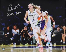 Paige Bueckers Dallas Wings Signed 16x20 Dribbling Photo with "2025 ROY" Insc