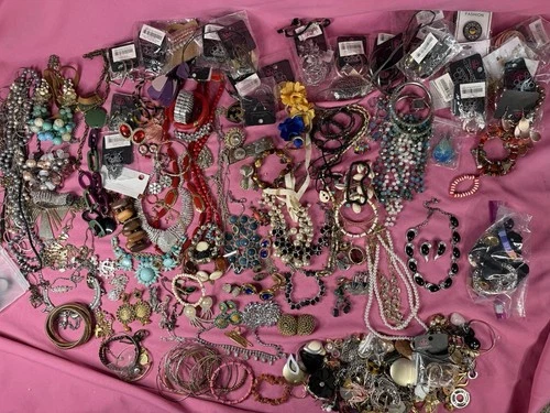 Costume Jewelry Lot Rhinestone VTG Segal Charel Napier Set Lorraine Marsel 9 Lbs