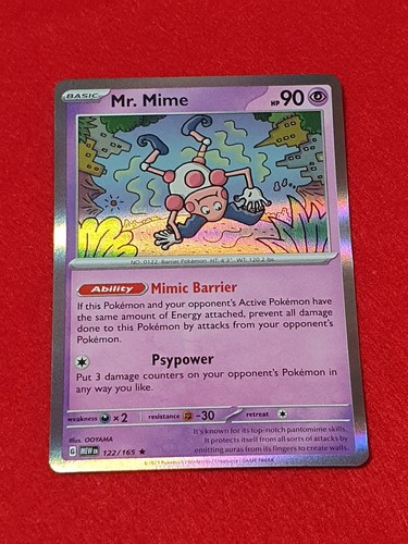 Mr Mime 122/165 Holo MEWen 151 English Pokemon Card 🌏 | eBay Australia