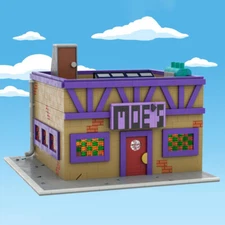 Moe's Tavern Modular Building Blocks Set TV MOC Bricks Toys Collection DIY Model