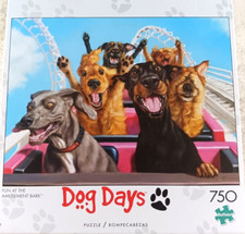 Dog's Days Fun at the Amusement Bark 750 Piece Jigsaw Puzzle Buffalo Games