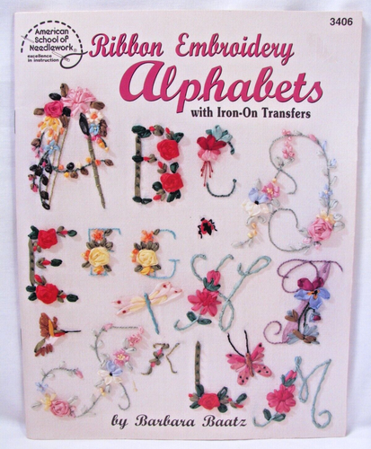 Bügelbild Transfer Alphabete Musterbuch ASN 3406 Seidenband Stickerei
