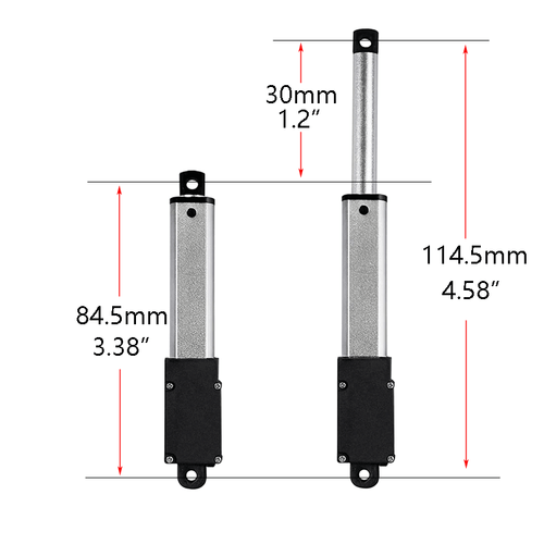 12V Micro Mini Linearmotor 6.4N 32N 188N Linearantrieb Elektrischer 10~100MM - Bild 40 von 49