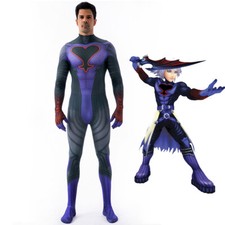 Kingdom Hearts Replica Riku Costume Cosplay Bodysuit Jumpsuit For Kids Adult