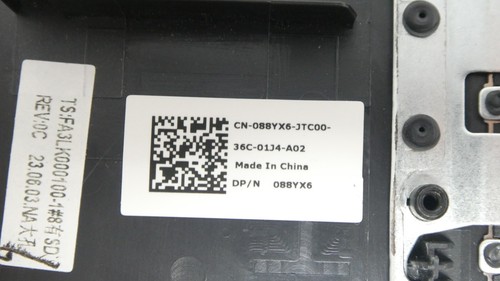 Dell Vostro 3520 3525 Palmrest & German Keyboard Assembly - 88YX6 - Picture 6 of 6