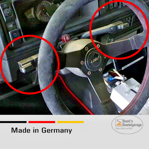 VW Golf2 MK2 rallonge tuning interrupteur de colonne de direction embout bouchon kit sans MFA - Photo 1/4