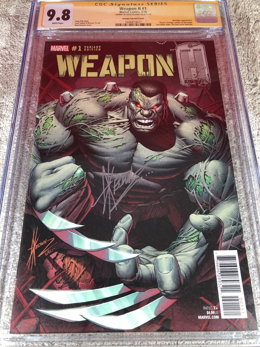 Weapon H 1 CGC SS 9.8 Dale Keown Variant Incredible Hulk Homage | eBay
