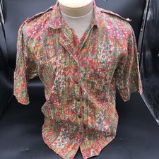 Vintage Women s Tapestry Button Up Shirt Size Medium