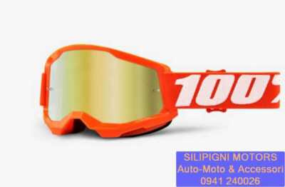 Maschera 100% STRATA Occhiali Moto Cross/Enduro Lente Specchio
