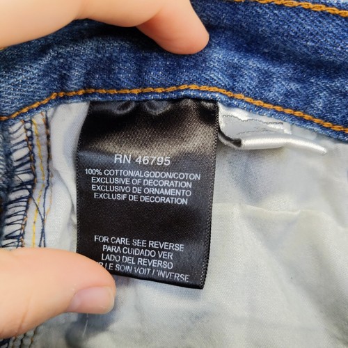 Rocawear Boys Denim Jean Bermuda Shorts 12 Blue 5-Pocket Medium Wash Cotton - Picture 9 of 11