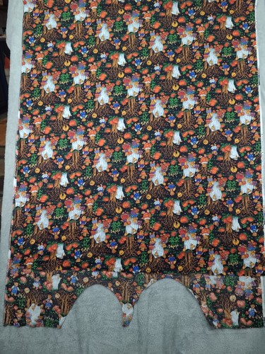 Vintage Kessler for Concord Halloween Bears Black Cotton Fabric 2.77 Yards - Picture 5 of 7