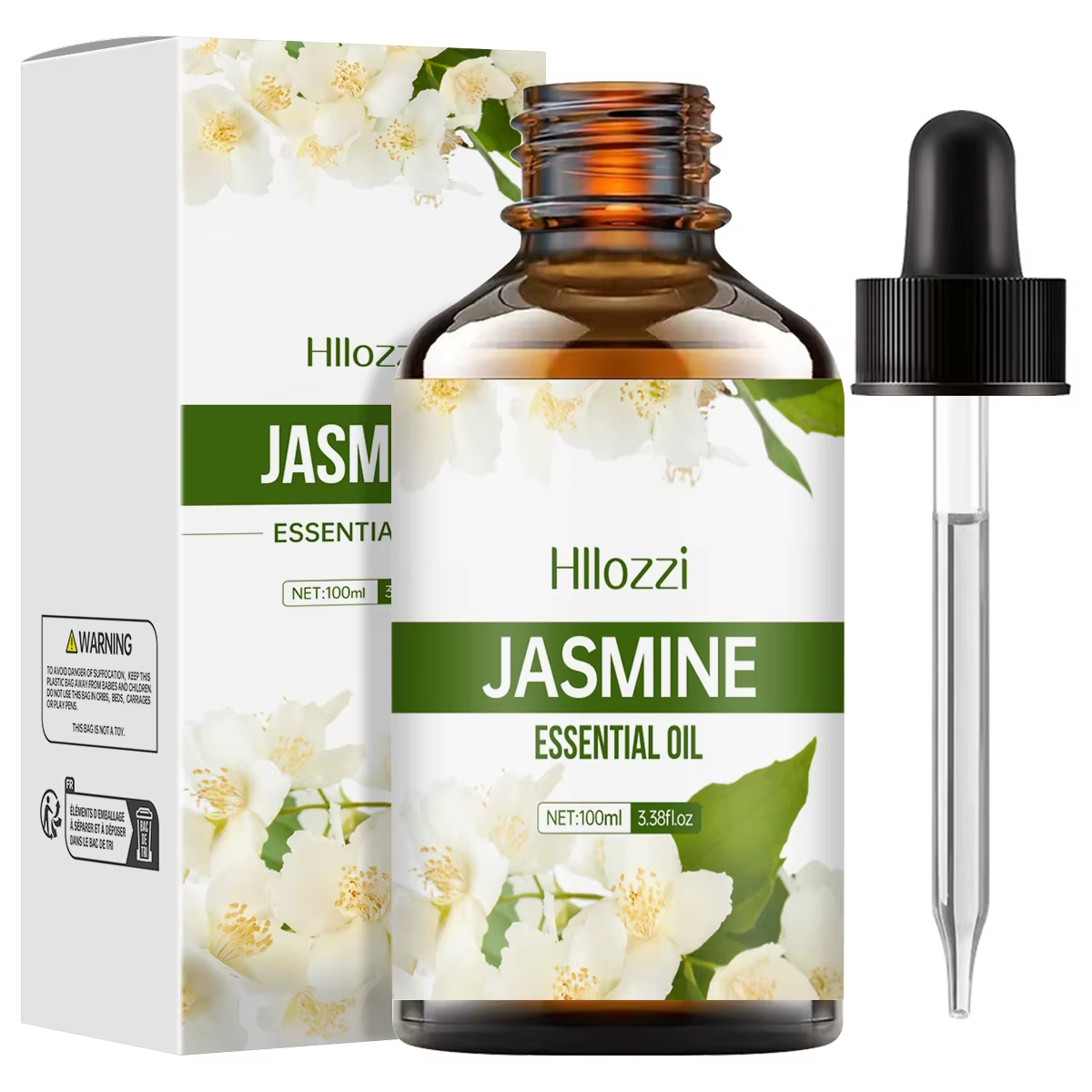 Jasmine Essential Oil for Massage Aromatherapy Diffuser and Skincare