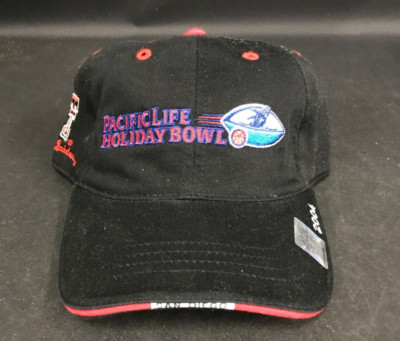 2004 Pacific Life Holiday Bowl Hat Cap Black Adjustable Strapback Texas Tech