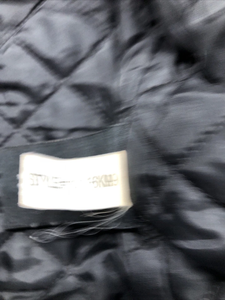 Pelle Pelle "GREATEST OF ALL TIME" Chaqueta Cuero/Lana Adornada Negra Grande Mujer Foto 4 de 4